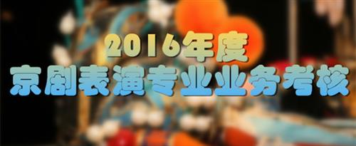 美女尻逼免费视频网站国家京剧院2016年度京剧表演专业业务考...